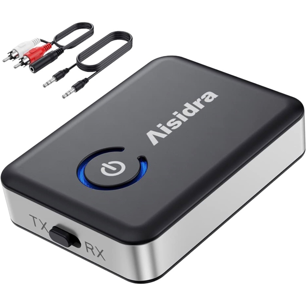 Aisidra 2-in-1Bluetooth AUX adapter for TV/car/PC/MP3 player/home theater/switch